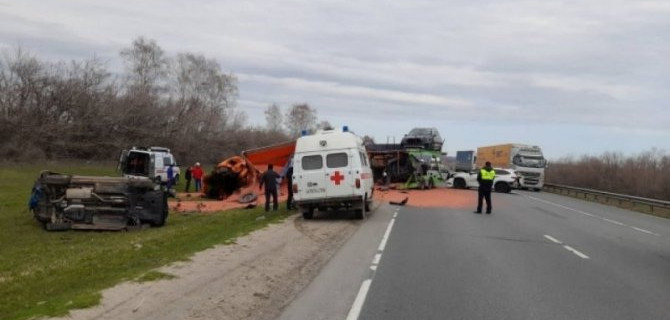 В Самарской области в ДТП с большегрузами погиб человек