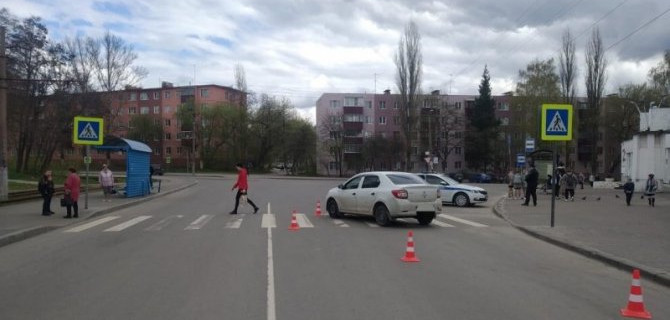 В Курске на переходе сбили 84-летнюю женщину