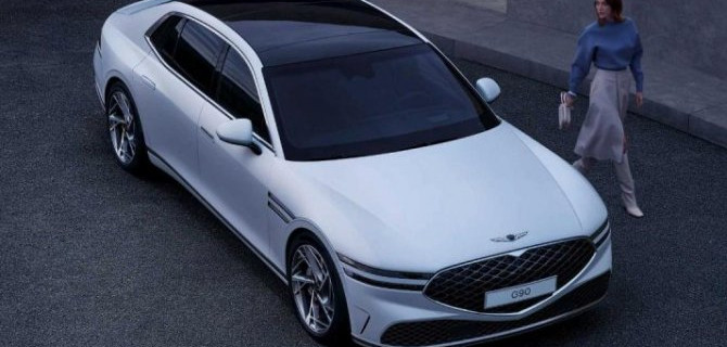 Седан Genesis G90 получит гибридный силовой агрегат