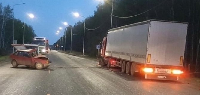 В Омской области в ДТП с грузовиком погиб водитель «Москвича»