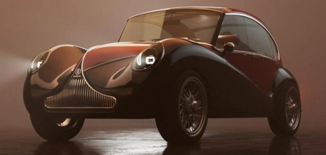 В США готовится к выпуску невероятно стильный ретро-электромобиль, а в России — «пустое место» на базе Lada Granta