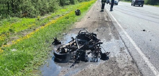 Мотоциклист погиб в ДТП в Гатчинском районе Ленобласти