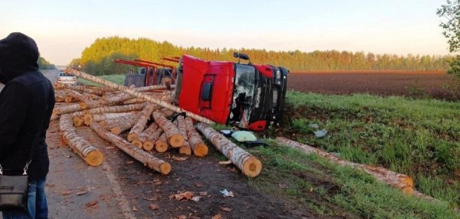 Водитель лесовоза погиб в ДТП в Великоустюгском районе