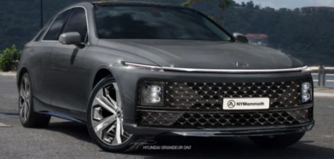 Опубликованы рендеры Hyundai Grandeur нового поколения