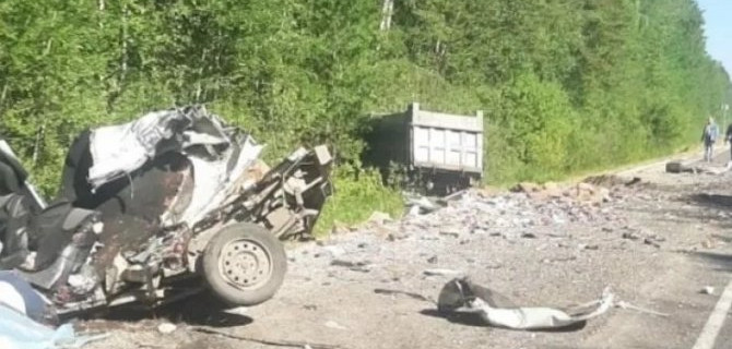 В ДТП с грузовиком в Марий Эл погиб водитель легковушки
