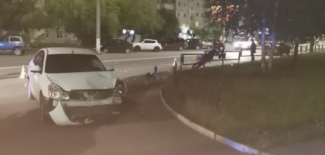 В Братске в ДТП пострадали двое подростков на мотоцикле