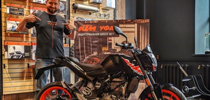 В Уфе открылся первый мотосалон КТМ