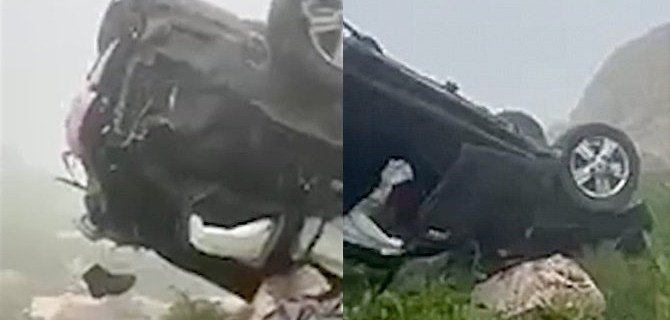 В Дагестане Toyota улетела в ущелье — шестеро пострадавших