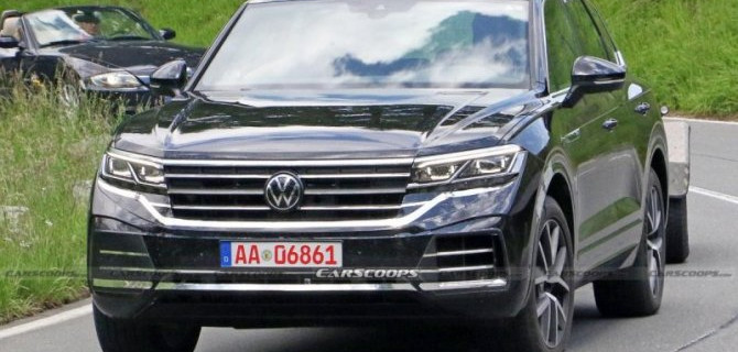 В Альпах сфотографирован обновлённый Volkswagen Touareg