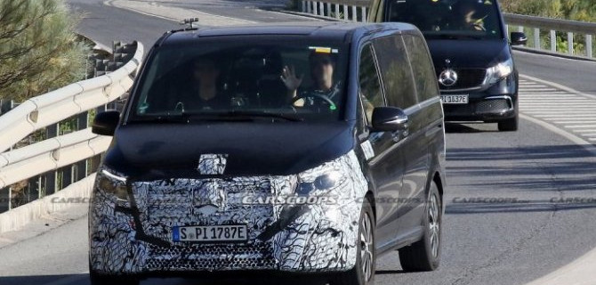 Электрический минивэн Mercedes-Benz EQV проходит рестайлинг