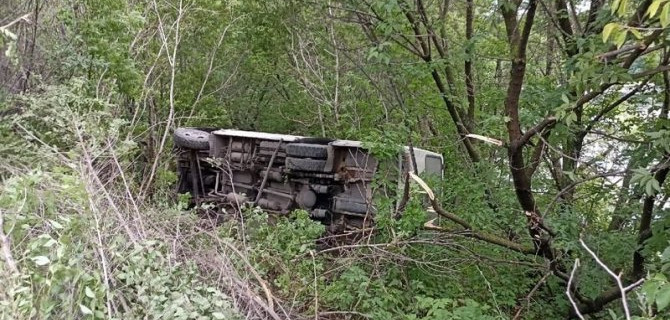 Под Сызранью опрокинулся автобус – пострадали шесть человек