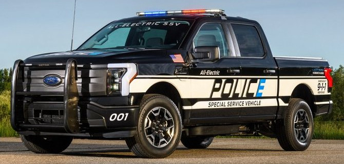 Электропикап Ford F-150 Lightning получил полицейскую модификацию