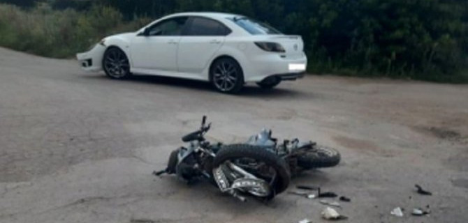 Двое подростков на мотоцикле пострадали в ДТП в Шиловском районе Рязанской области