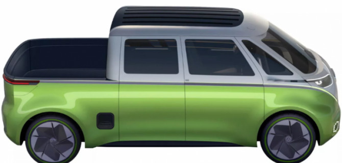 В Германии запатентован электропикап Volkswagen I.D.Buzz