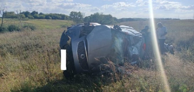 Мужчина погиб при опрокидывании автомобиля в Рязанской области