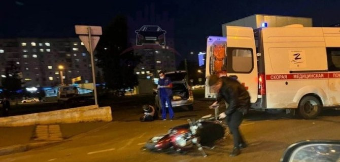 Водитель мопеда пострадал в ДТП в Красноярске