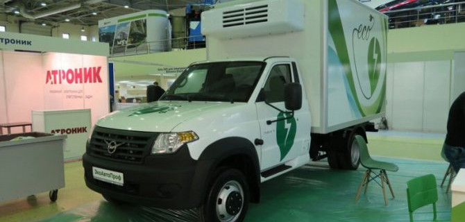 В Москве представлен новый электрогрузовик на базе УАЗ «Профи»