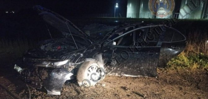 Пассажир пострадал при опрокидывании автомобиля пьяным водителем в Тульской области