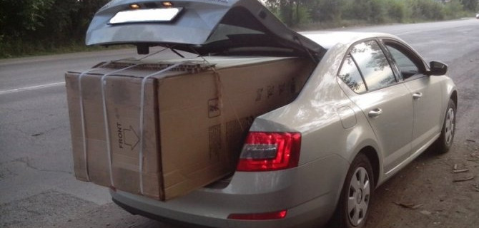 Инспекторы ГИБДД начали строже контролировать перевозку крупногабаритных грузов на легковых автомобилях