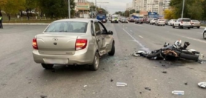 Мотоциклист пострадал в ДТП в Оренбурге
