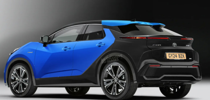 Появились рендеры Toyota C-HR нового поколения 
