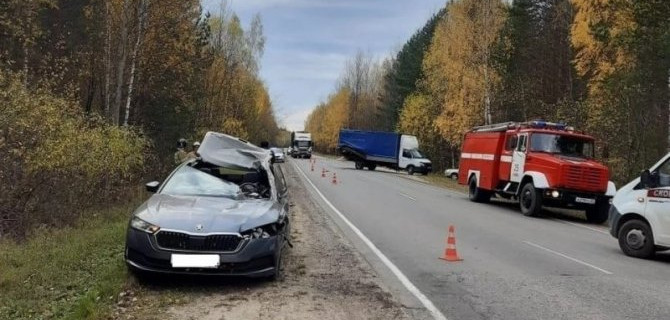 Водитель иномарки погиб в ДТП в Касимовском районе Рязанской области