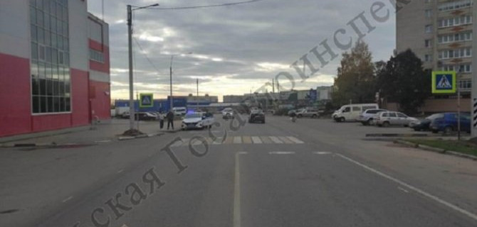 В Тульской области на переходе сбили 93-летнюю женщину