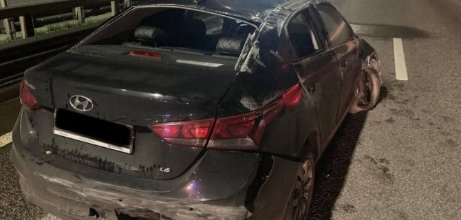 В столкновении двух «Хёндэ» на трассе «Дон» пострадала автомобилистка