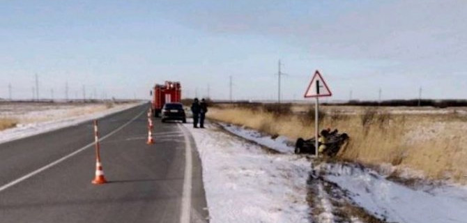 В Тюменской области опрокинулся «Форд», водитель и два пассажира госпитализированы
