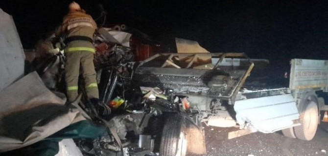 В результате ДТП с тремя грузовиками в Курской области один человек погиб, один госпитализирован