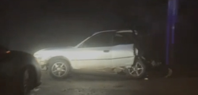 На трассе Минводы - Кисловодск во время ледяного дождя столкнулись 10 машин