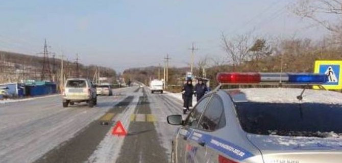 В Приморье насмерть сбили пенсионерку на переходе