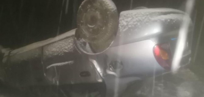 В Воронежской области ночью опрокинулся автомобиль, водитель погиб, пострадали пассажиры