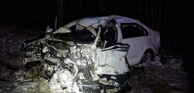 В массовом ДТП с участием автопоезда в Ленобласти погибли водитель и пассажир микроавтобуса