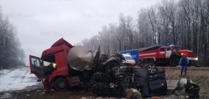 Микроавтобус и грузовик столкнулись под Тулой, известно о 9 погибших. Возбуждено уголовное дело
