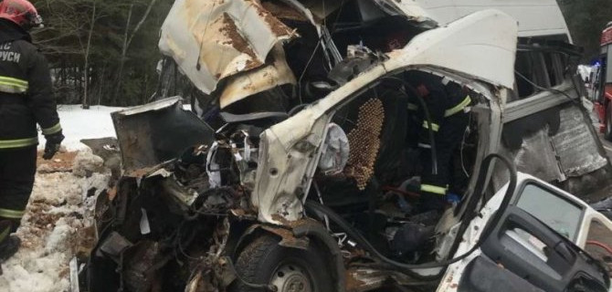 В лобовом ДТП с грузовиком и маршруткой в Беларуси погибли 11 человек