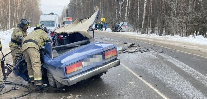 ВАЗ и «Хёндэ» столкнулись на трассе в Татарстане, один человек погиб