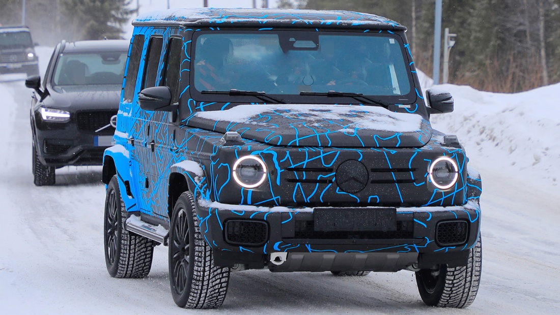 Электрический "Гелик" почти готов – фотошпионы засняли тесты Mercedes-Benz EQG Тест Mercedes-Benz EQG