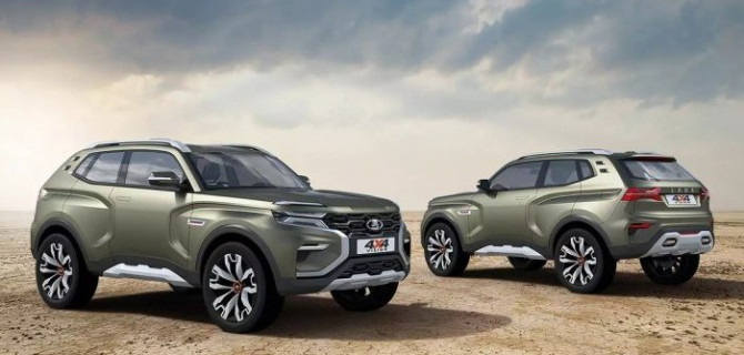 Опубликованы рендерные изображения внедорожника Lada Niva нового поколения