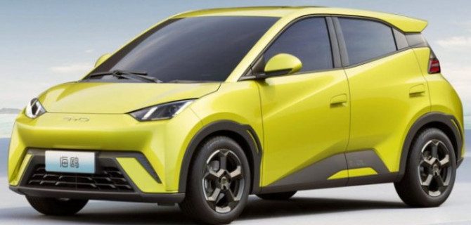 В России впервые появились электромобили BYD Seagull