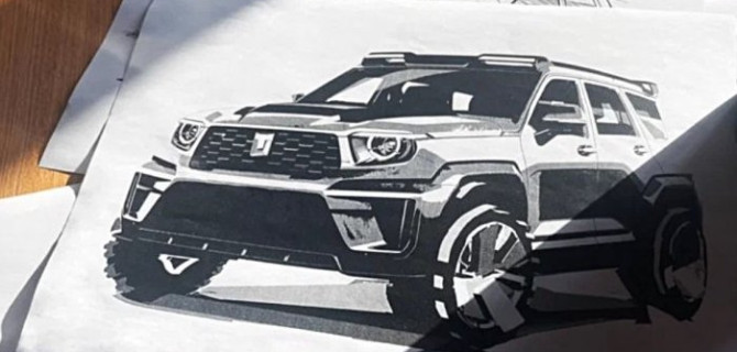 Китайцы показали эскиз нового внедорожника Tank перед премьерой его серийной версии