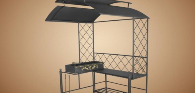 Мангал с крышей: виды