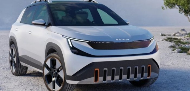 Skoda представила свой новый электрической кроссовер Epiq