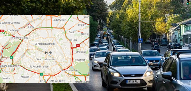 Париж пробки