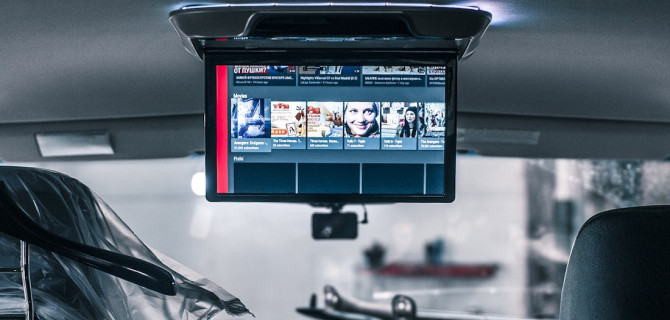 для просмотра кинофильмов онлайн в автомобилях