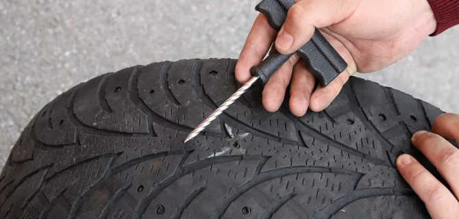 Самостоятельный ремонт шины