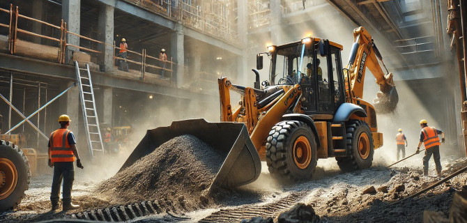 Экскаватор-погрузчик