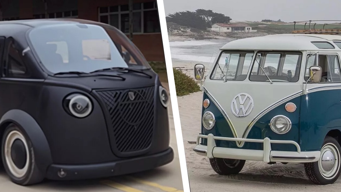 Новый китайский фургон, похожий на VW Kombi — будет ли Volkswagen против? Skyworth Summer и Volkswagen Kombi