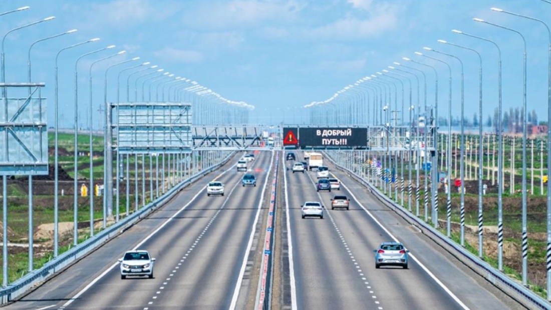 Трасса А-289, ведущая к Крымскому мосту, станет платной трасса А-289