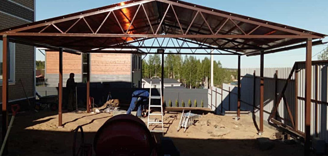 навес для гаража